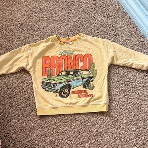 Ford Bronco Kids Sweatshirt - Yellow and Green